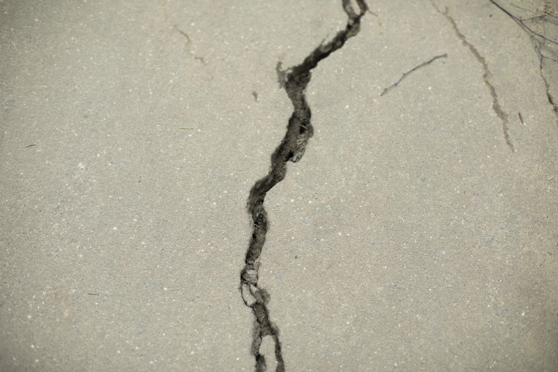 Close-up of Repaired Crack